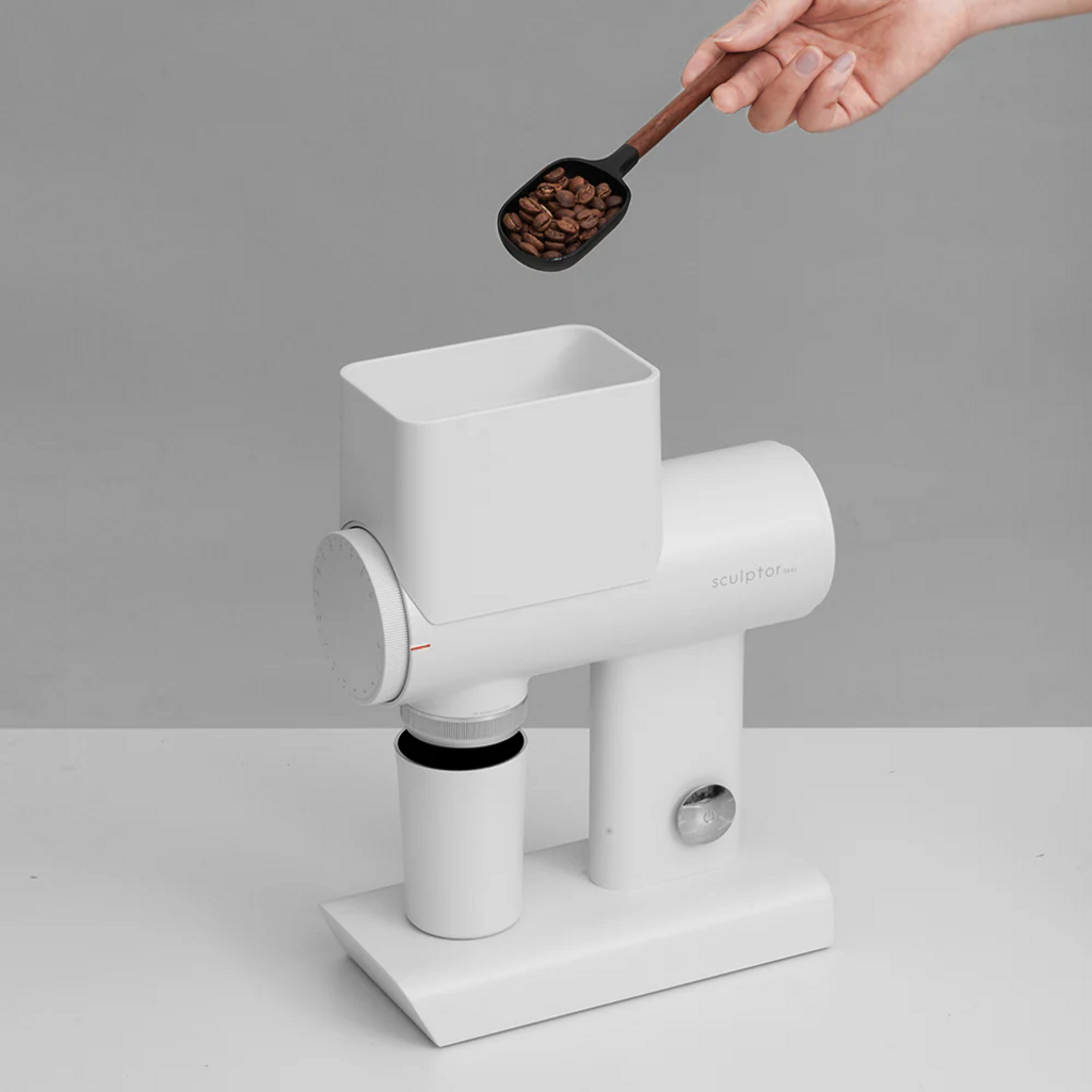 Electric Sculptor Coffee Grinder (White)