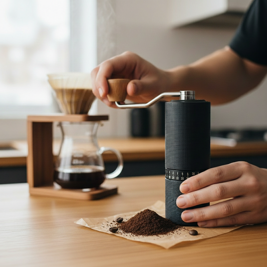 Black High-End Manual Coffee Grinder