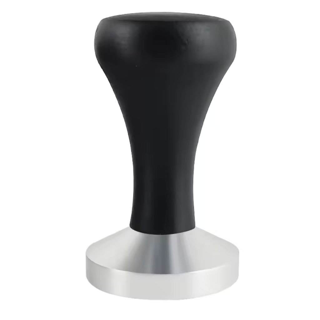 Dual-Function Espresso Tamper & Distributor Set with Premium Black Wood Handle