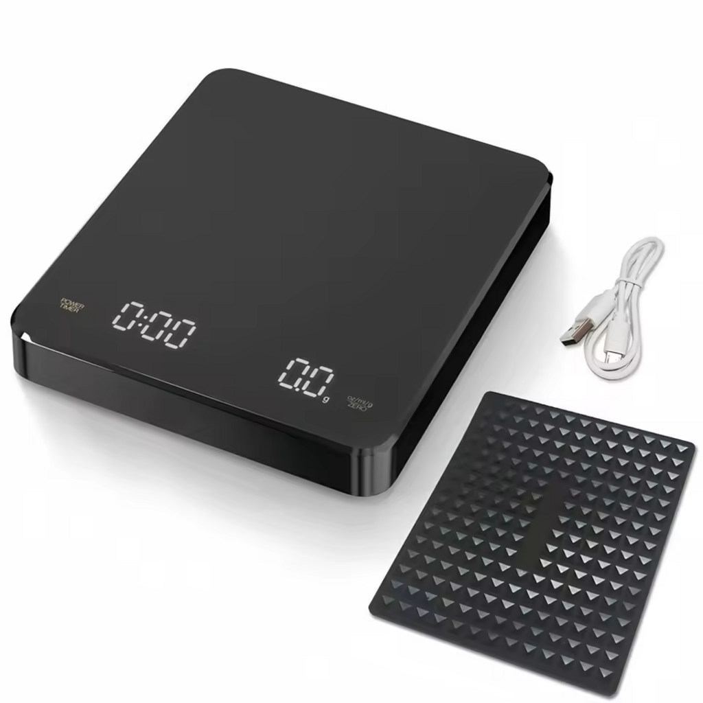Professional USB Rechargeable Digital Coffee Scale with Timer