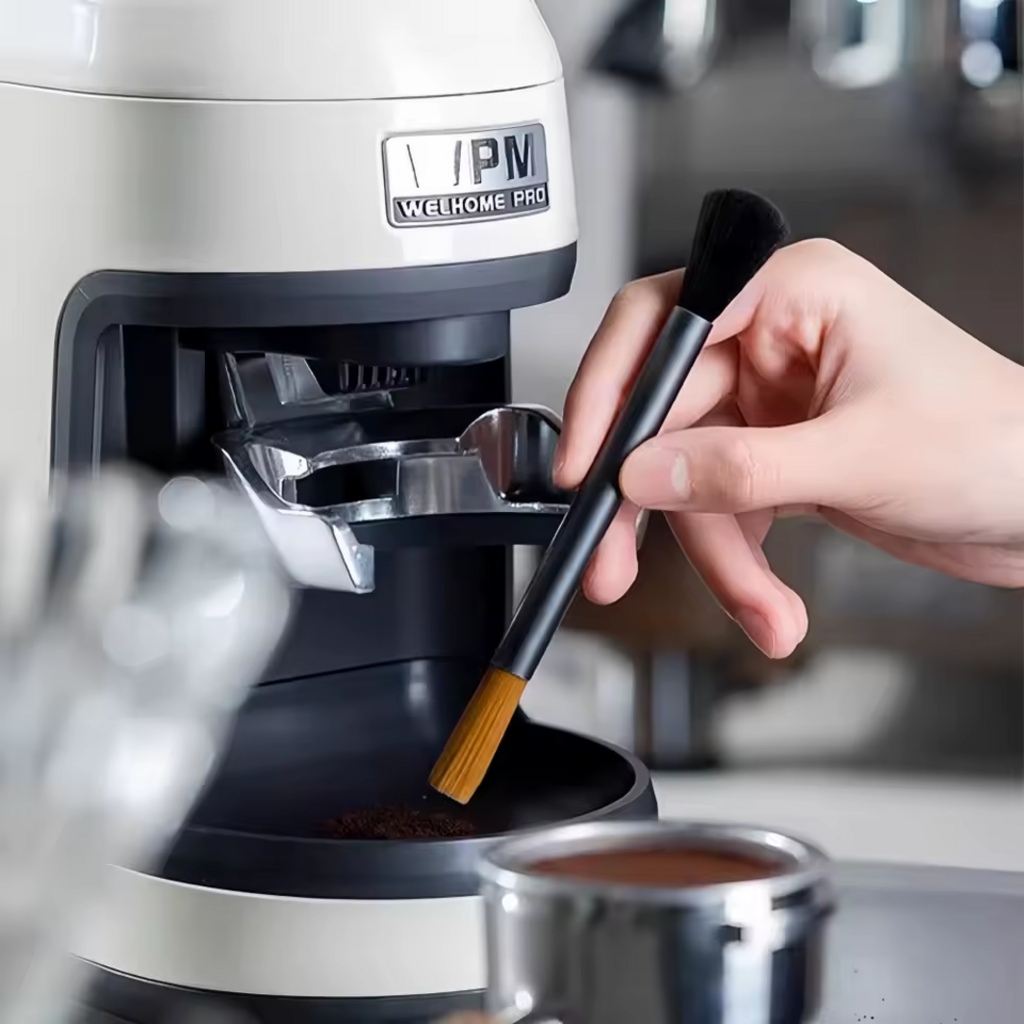 Double-Head Aluminum Tube Coffee Cleaning Brush