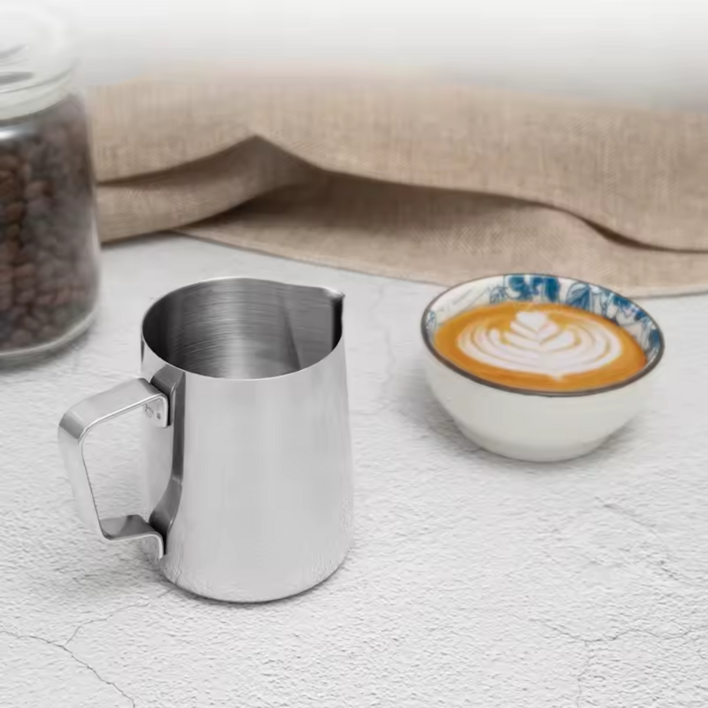 Stainless Steel Milk Frothing &amp; Latte Art Pitcher with Measurement Markings