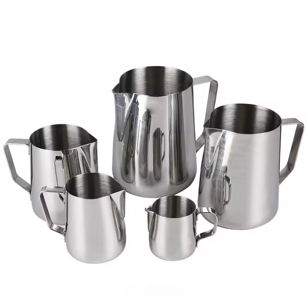 Stainless Steel Milk Frothing &amp; Latte Art Pitcher with Measurement Markings