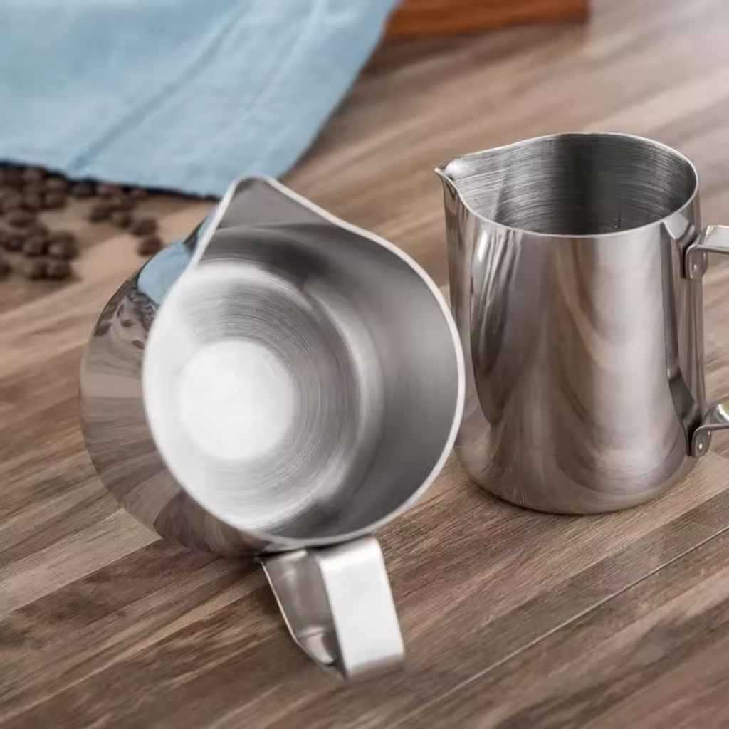 Stainless Steel Milk Frothing &amp; Latte Art Pitcher with Measurement Markings