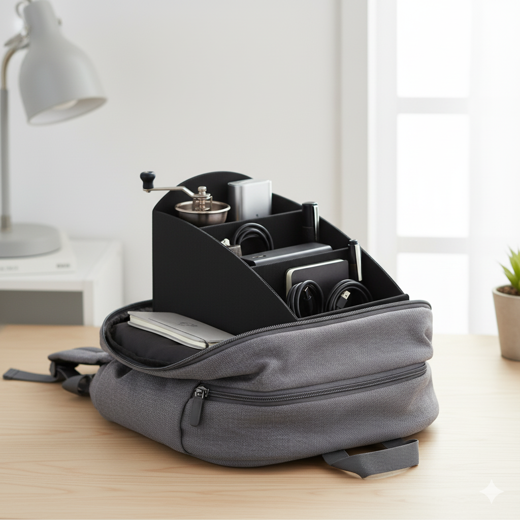 Bag Organiser with 3 Divided Sections