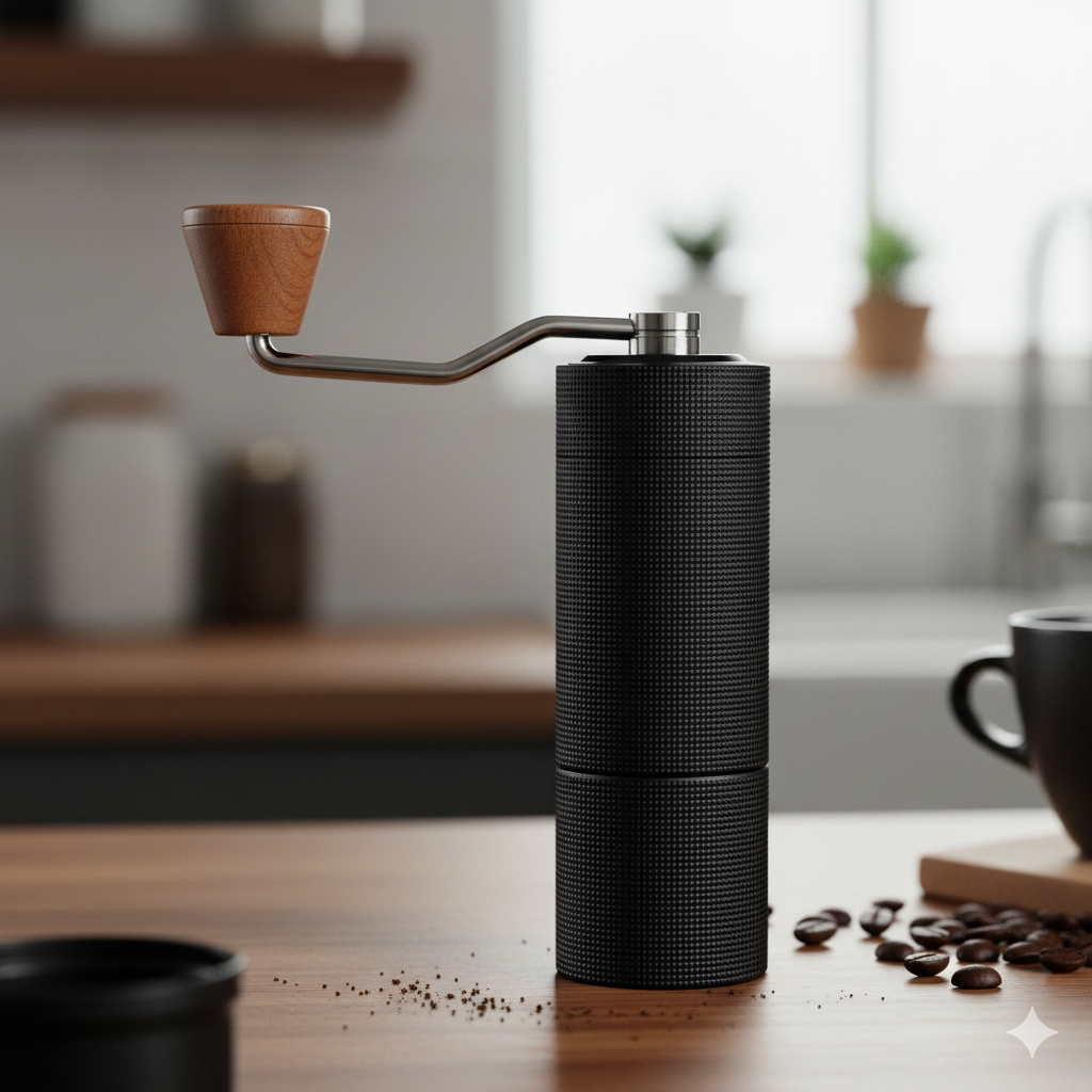 Black High-End Manual Coffee Grinder